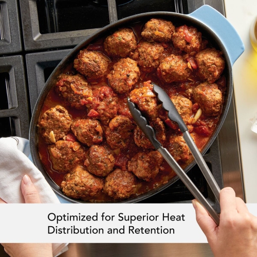 Plat à rôtir en fonte émaillée de 2,5 pte au gratin de KitchenAid - velours bleu