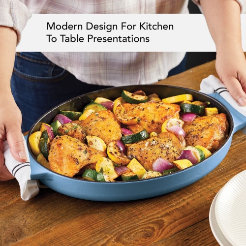 Plat à rôtir en fonte émaillée de 2,5 pte au gratin de KitchenAid - velours bleu