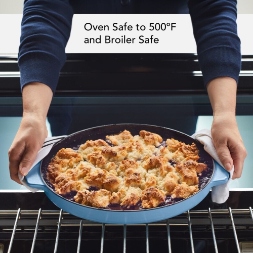 Plat à rôtir en fonte émaillée de 2,5 pte au gratin de KitchenAid - velours bleu