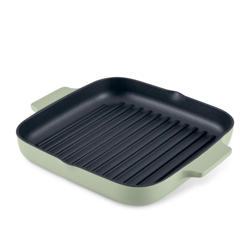 KitchenAid 11-Inch Enameled Cast Iron Grill Pan - Pistachio