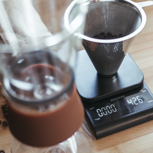 GROSCHE AMSTERDAM pour Over Coffee Maker | Filtre à café réutilisable