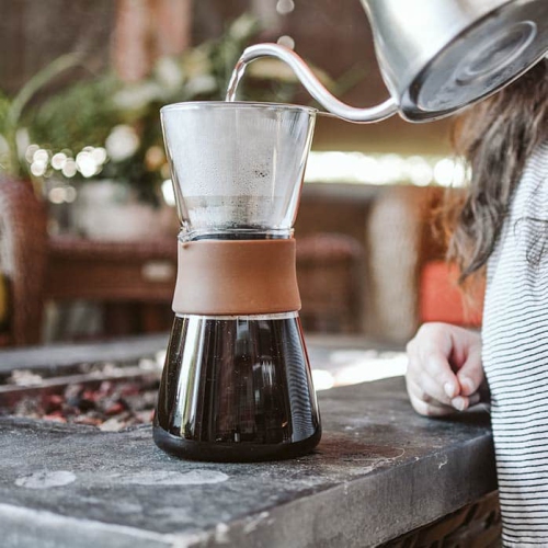 GROSCHE AMSTERDAM pour Over Coffee Maker | Filtre à café réutilisable