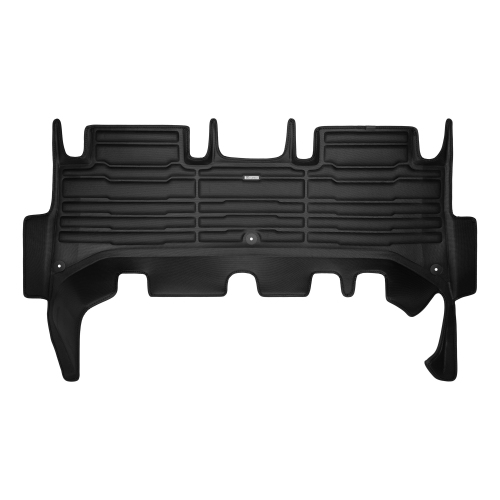 TuxMat - For Rivian R1T 2023-2024 Models - Custom Car Mats - Maximum Coverage, All Weather, Laser Measured - This Full Set Includes 1st and 2nd Rows