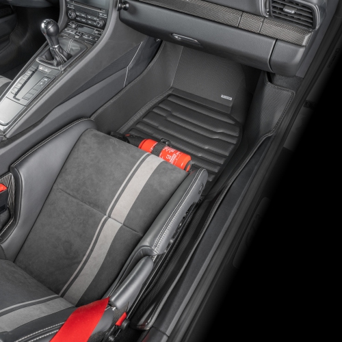 TuxMat - For Porsche Cayman/718 Cayman 2014-2026 Models - Custom Car Mats - Maximum Coverage, All Weather, Laser Measured - This Full Set Includes