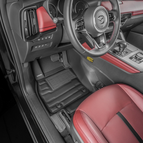 TuxMat - For Mazda CX-70 PHEV/Mild Hybrid 2025-2026 Models - Custom Car Mats - Maximum Coverage, All Weather, Laser Measured - This Full Set Includes