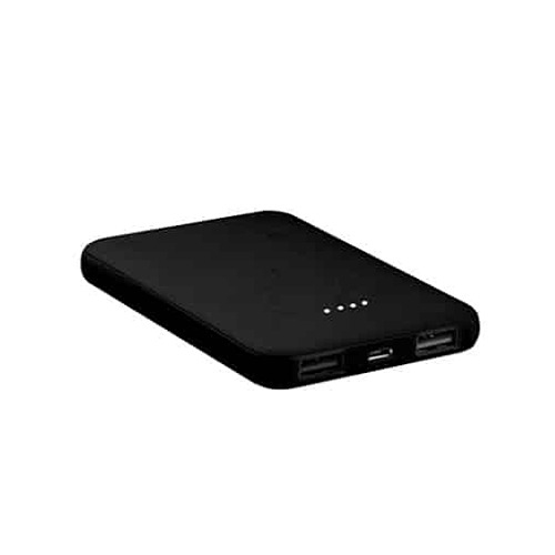 2 USB Port Black Power Bank 5000mha