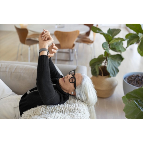 Remis à neuf - montre Pixel Watch de Google (GPS) avec boîtier en acier inoxydable argent poli et bracelet sport anthracite de 40&nbsp;mm