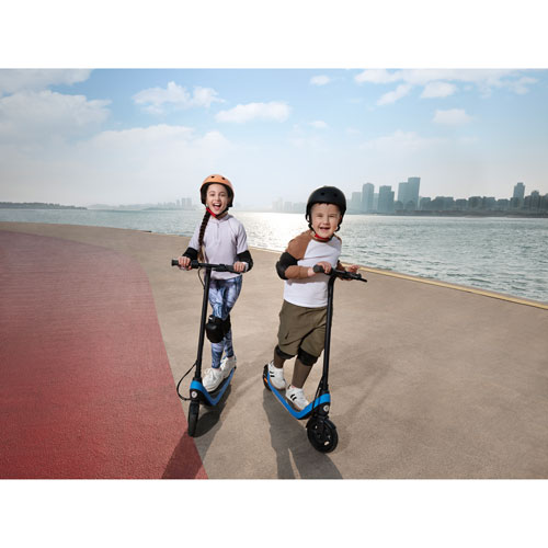 Trottinette électrique pour enfants Ninebot eKickScooter C2 Lite de Segway - Gris foncé/Bleu