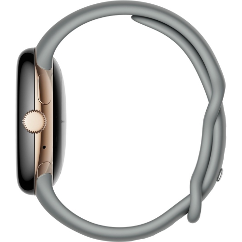 Refurbished - Google Pixel Watch (GPS) 40mm Champagne Gold Stainless Steel Case with Hazel Active Band