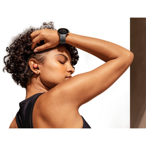 Refurbished - Google Pixel Watch (GPS) 40mm Champagne Gold Stainless Steel Case with Hazel Active Band