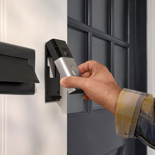 Sonnette de porte à batterie de Ring avec vue HD de la tête aux pieds, vue en direct, communication bidirectionnelle et détection de mouvement -