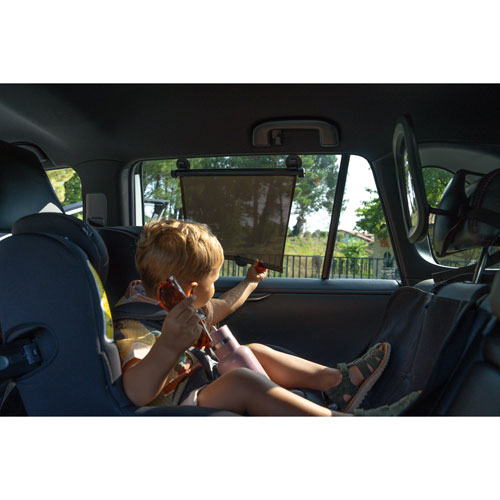 Pare-soleil de voiture Sun Rollers d'Ezi - Noir