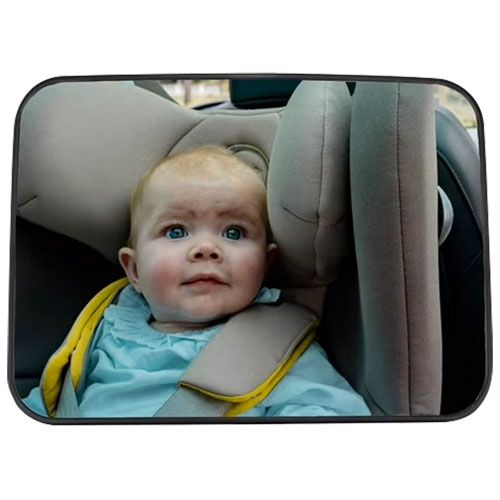 Miroir classique à DEL pour siège d'auto pour bébé EZI - Noir - Fait de plastique recyclé