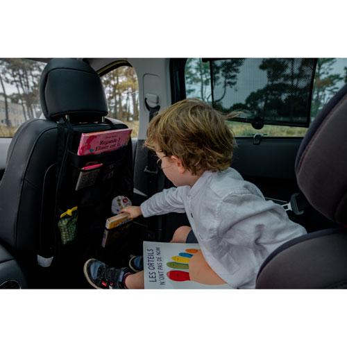 Organiseur de siège d'auto à grande capacité Travel Plus d'EZI - Noir