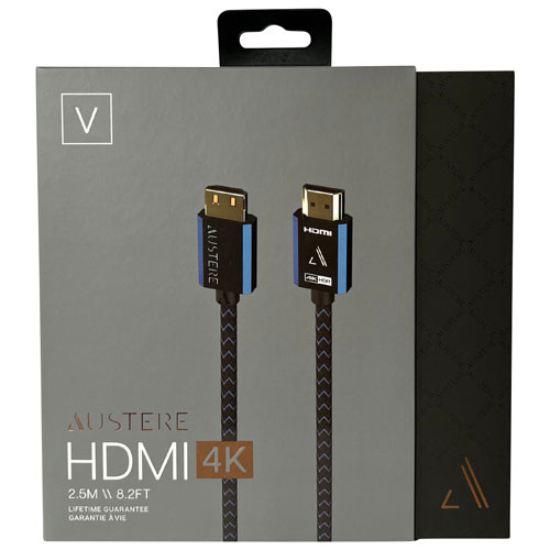 Câble HDMI Ultra HD 4K de 2,5 m V d'Austere