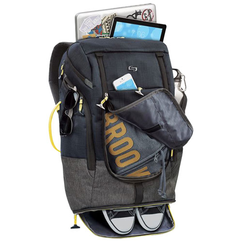 Sac à dos recyclé Everyday Max de Solo pour portable de 17,3 po - Noir