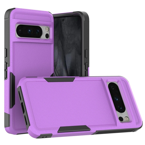 [CS] Étui rigide double couche Armor Rubber Armor Bumper pour Google Pixel 9/9 Pro, violet