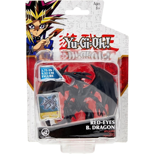 SUPER IMPULSE  Yu-Gi-Oh 3.75" Figure Red-Eyes Dragon In Black