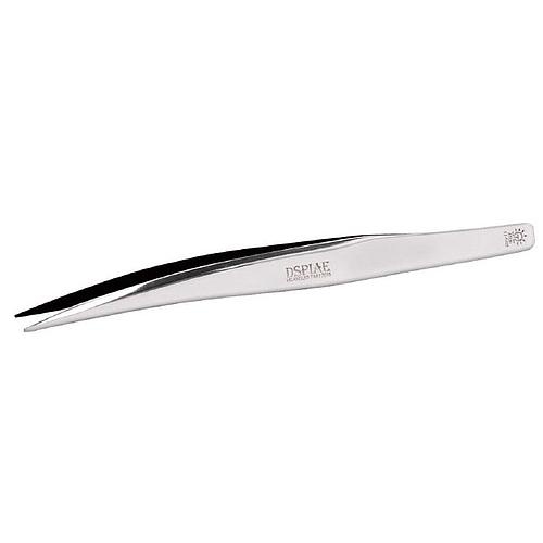 Dspiae Blunt Tip Tweezers Flat-End Tipped, Angled Tweezers