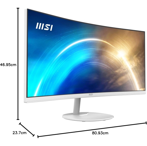 MSI Pro MP341CQW 34" UWQHD 3440x1440 100 Hz 1ms (MPRT) / 4ms (GTG) Built-in Speakers Curved monitor