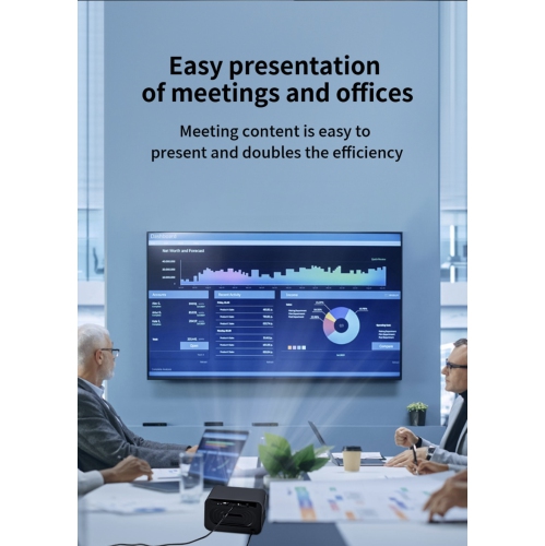 TUTT S24 Ultra Smart Home Theatre Cinematic Projector Auto Focus Keystone & APPs 4K | Android TV WiFi and Bluetooth, Netflix/YouTube Built-in Apps