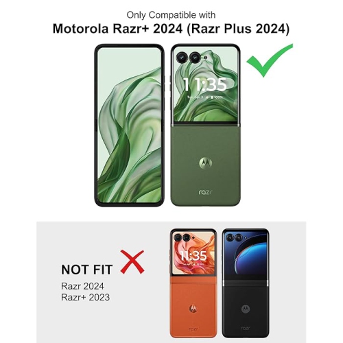 XCRS Clear Fitted Case Transparent Cover Acrylic Hardshell Case for Motorola Moto Razr Plus