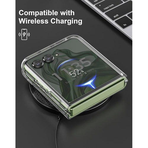 XCRS Clear Fitted Case Transparent Cover Acrylic Hardshell Case for Motorola Moto Razr Plus