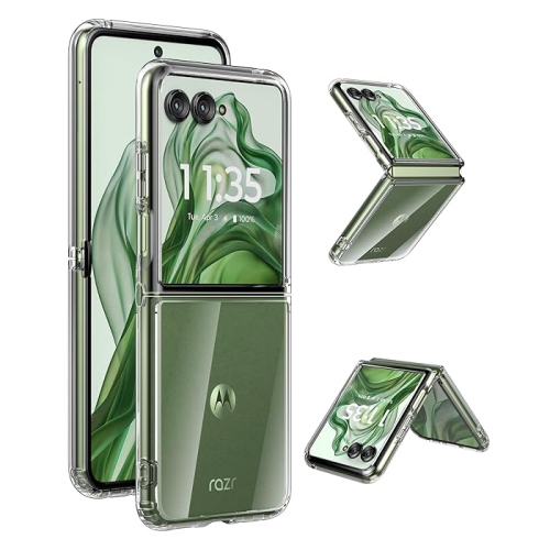 XCRS Clear Fitted Case Transparent Cover Acrylic Hardshell Case for Motorola Moto Razr Plus