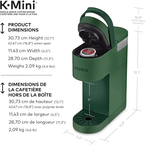 Keurig K-Mini Single Serve Coffee Maker, Evergreen