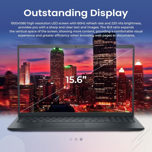 Dell Inspiron 15.6" FHD Touchscreen Laptop, Intel i7-1255U, 2.28TB Storage(2TB SSD+288GB Docking Station Set), 64GB RAM, Intel Iris Xe Graphics,