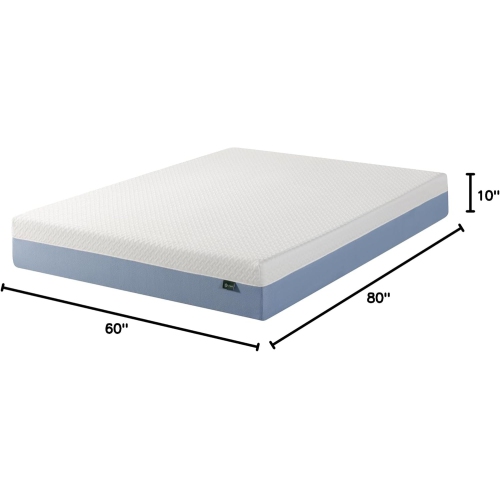 Zinus Queen Mattress - 10 Inch Green Tea Essential Foam Mattress, Pressure Relief for Cool Sleep, CertiPUR-US Certified Foam, Mattress in a Box,