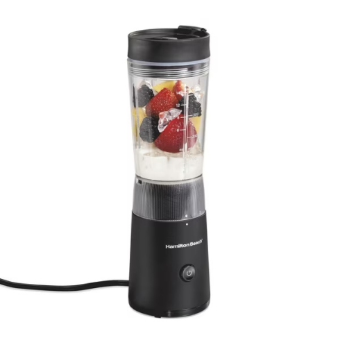 Hamilton Beach Personal Blender with Leak-Proof Travel Lid, 14 oz