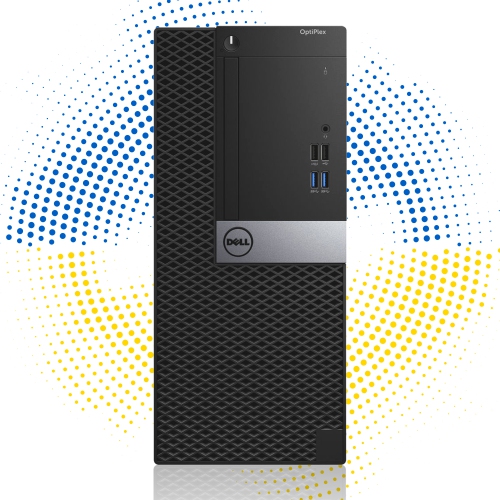Refurbished - DELL OptiPlex Mini Tower High Performance Desktop PC | Intel Core i5 CPU | 32GB RAM | 2TB NVMe SSD | Windows 10 Pro | New 24 inch FHD