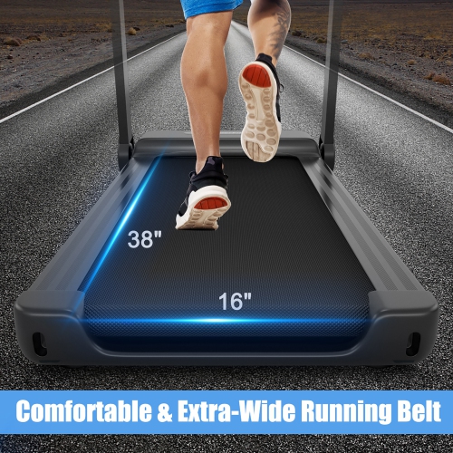 Heavy Duty Treadmill for Gym, Electric Treadmill with App Control, Large LED Digital Display, 12 Preset Programs, Walking Jogging Running Machine for