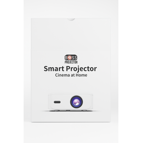 Boss S5A Smart Projector | Full HD 1080P LED | 4000 Lumens Brightness | Android WiFi Bluetooth | Auto Keystone | Up to 12ft Screen | Home Theater &