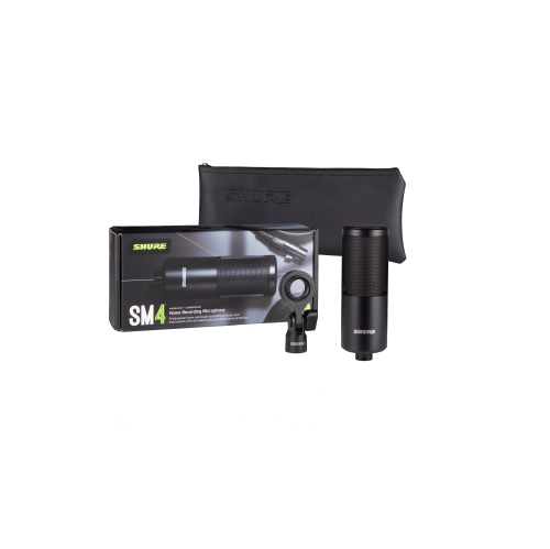 Shure SM4 Home Recording Microphone with Hardmount - Black