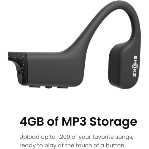 Open Box - Shokz OpenSwim Bone Conduction MP3 Waterproof Headphones for Swimming, No Bluetooth