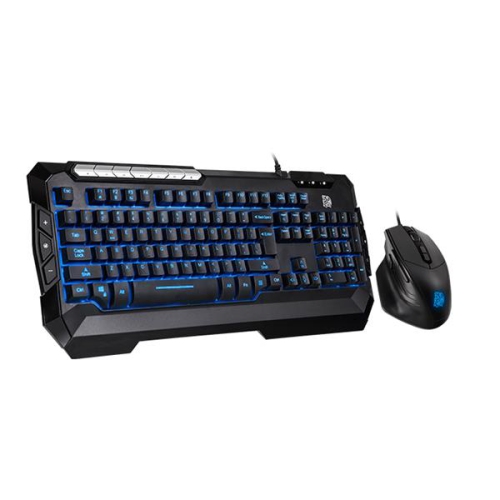 THERMALTAKE  Tt Esports Commander Combo V2, Gaming Keyboard And Gaming Mouse With 2500 Dpi, 3 Color Back Lights And Lighting Effect, Cm-Cmc-Wlxxmb-Us