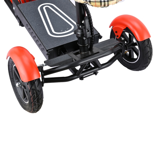 Dragon Mobile - Trottinette électrique pliable légère à 4 roues, trottinette électrique de voyage portative pour adultes et aînés, compacte et facile