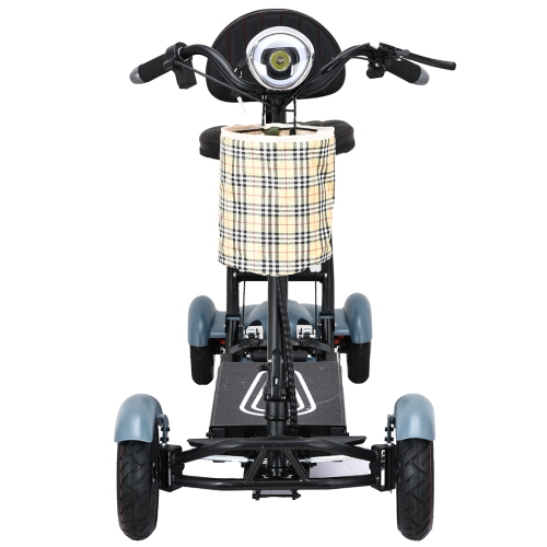 Dragon Mobile - Trottinette électrique pliable légère à 4 roues, trottinette électrique de voyage portative pour adultes et aînés, compacte et facile