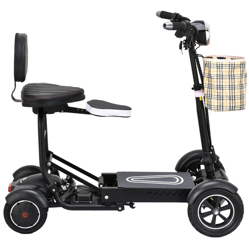 Dragon Mobile - Trottinette électrique pliable légère à 4 roues, trottinette électrique de voyage portative pour adultes et aînés, compacte et facile