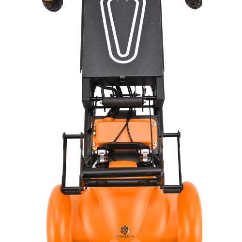 Dragon Mobile EX 4 Wheel Electric Scooter, Foldable Heavy-Duty with 3 Adjustable Speed, Reverse Gear, Large Leather Seat, LED Lights & Free Front