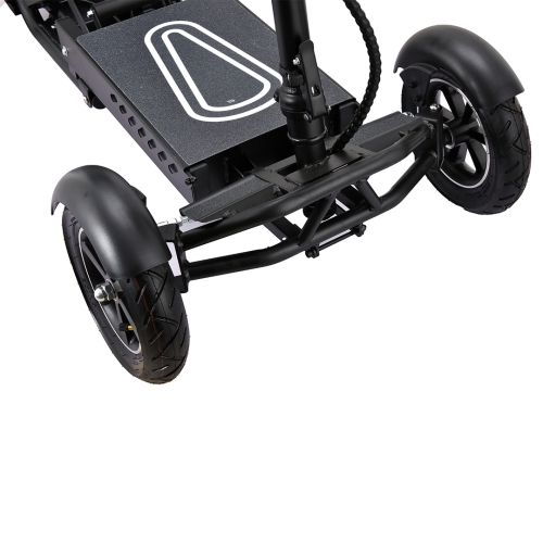 Dragon Mobile EX 4 Wheel Electric Scooter Rides 20 km, Foldable Heavy-Duty with 3 Adjustable Speeds, Reverse Gear, Large Leather Seat, LED Lights &