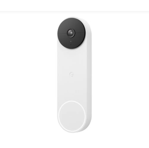 Image 1 de 7.. Remis à neuf - sonnette avec caméra sans fil Nest de Google - sonnette avec caméra de sécurité - neige