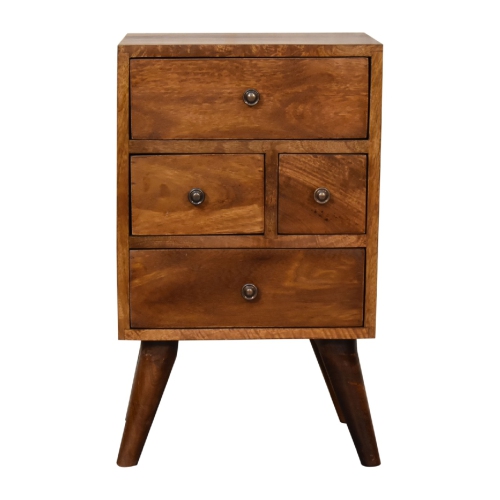 Artisan Furniture Solid Wood Chestnut Grove 4-Drawer Nightstand