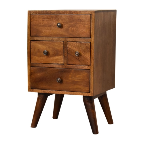 Artisan Furniture Solid Wood Chestnut Grove 4-Drawer Nightstand