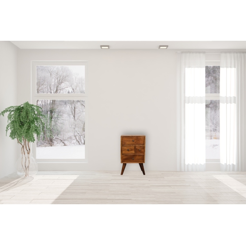 Artisan Furniture Solid Wood Chestnut Grove 4-Drawer Nightstand