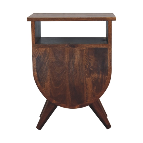 Artisan Furniture Solid Wood Split Nightstand In Chestnut Finish