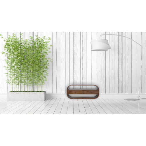 Artisan Furniture Solid Wood Curved Edge Media Unit with 2 Drawers In Chestnut Finish