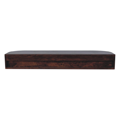 Artisan Furniture Solid Wood Lunar 2 Drawer Floating Console In Chestnut